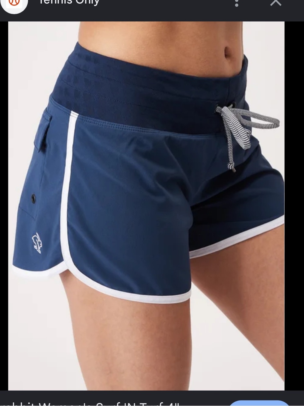 Rabbit Shorts - blue “Women's Surf 'N Turf 4" Short”